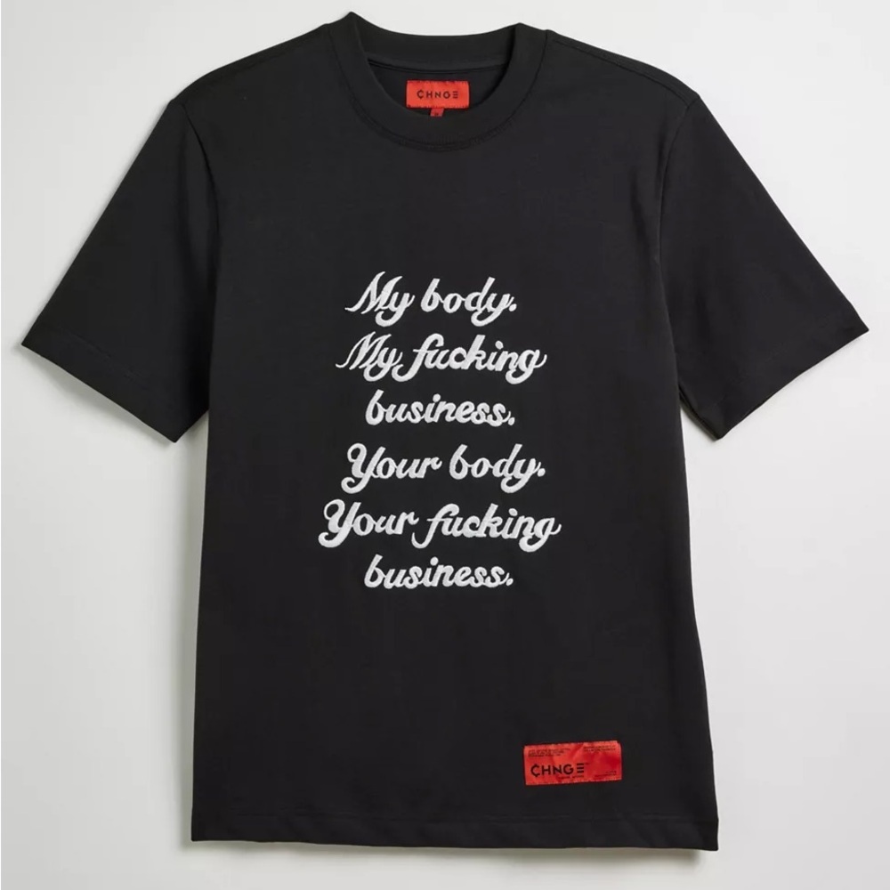 NWOT CHNGE UO Exclusive My Body My Business Tee Size Large